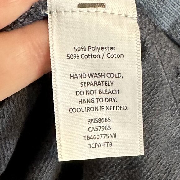 NWT Treasure & Bond Mineral Wash Navy Crewneck Sweater - Size: Large - Picture 4 of 6